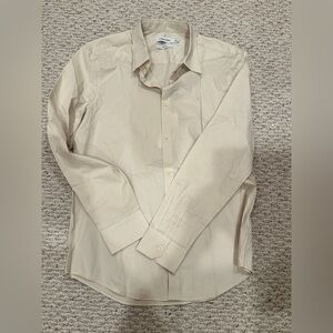 Calvin Klein Men's Beige Dress Shirt